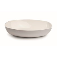 Opzetwastafel Luca Sanitair Danish Oval 57x38x13,5 Mineral Stone Glans wit OP=OP