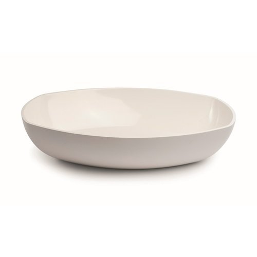 Opzetwastafel Luca Sanitair Danish Oval 57x38x13,5 Mineral Stone Glans wit OP=OP 