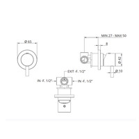 Complete Inbouw Douchemengkraan Bongio Squadra Chroom