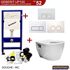 Geberit Up100 Toiletset 07 Aqua Splash Prio Rimfree Met Drukplaat