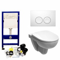 Up100 Toiletset 09 Geberit 280 Rimfree Met Bril En Drukplaat