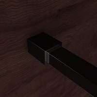 BWS Inloopdouche Met Zwart Muurprofiel 90x200cm Safety Glass En Nano Glas 10mm