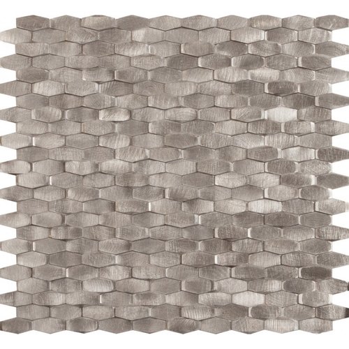 Mozaiek Tegels Dune Halley Silver Hexagon 28.4x30 cm Zilver (Prijs per Matje) 