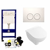 Geberit UP100 Toiletset 53 Villeroy & Boch O.Novo Compact Met Bril En Drukplaat