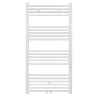 Designradiator Boss & Wessing Nile Gobi 120x60cm Geborsteld Mat Wit Midden/zij-aansluiting