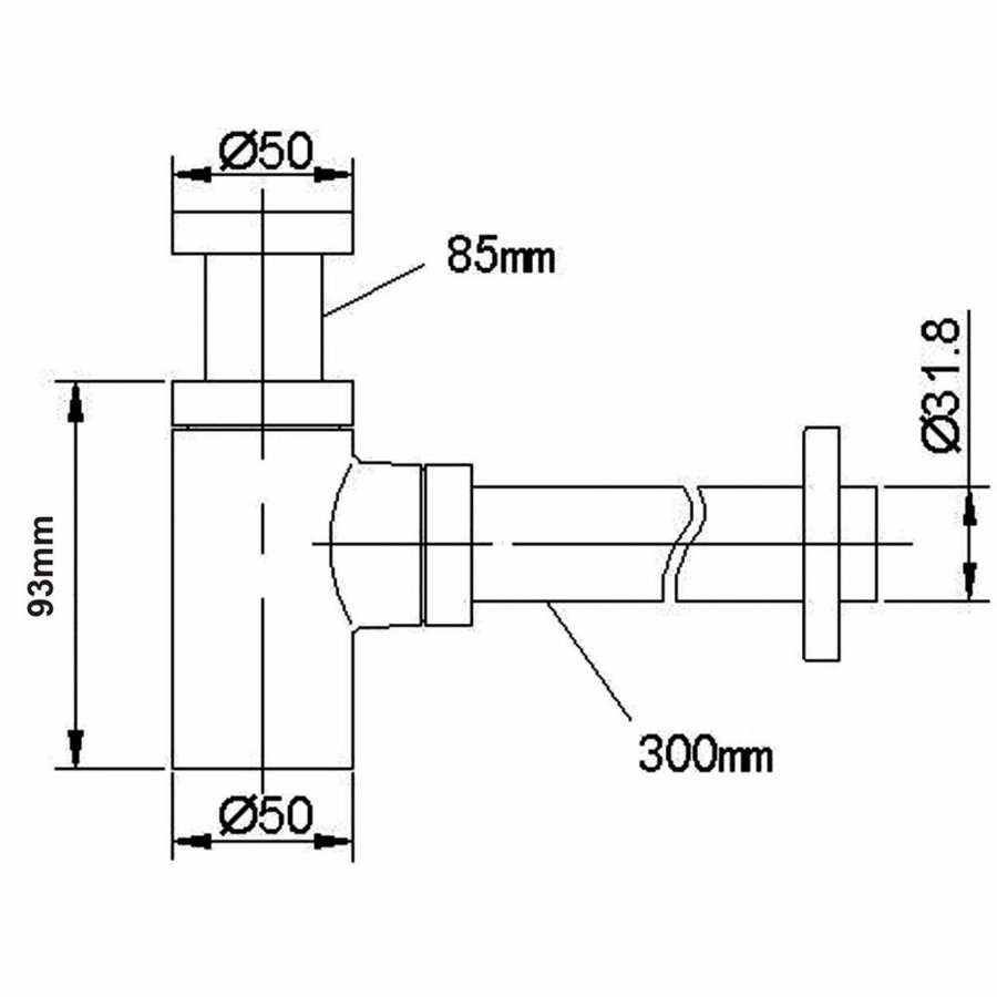 Waskompack Juno Keramiek 40x33x14.5 cm Chroom