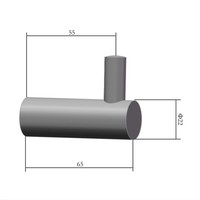 Handdoek Haak Aquasplash Academy Mat Zwart