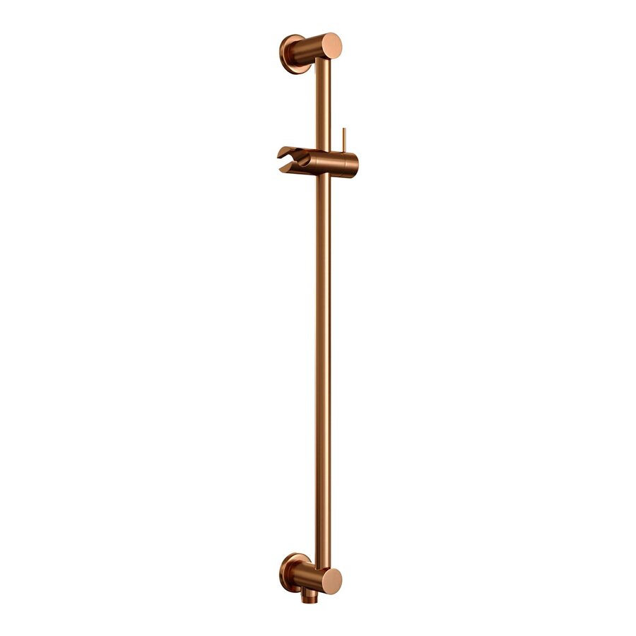 Inbouw Regendouche Set Brauer Copper Edition Wanduitloop Ronde Hoofddouche 30 cm Met Glijstang en Handdouche 3 Standen Koper