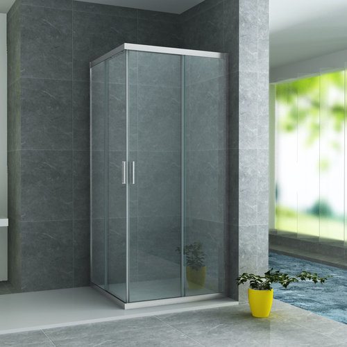 Douchecabine Aquasplash Aloni 90x90x195 cm Chroom Profiel 