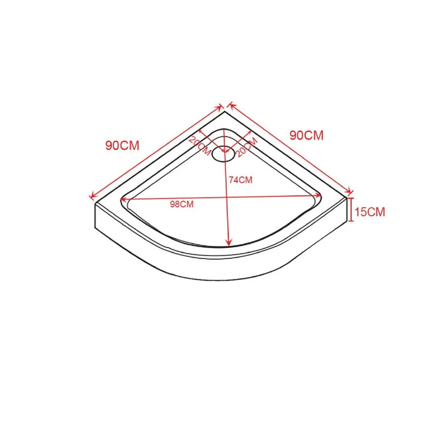 Complete Douchecabine Beauty Complete 90x90x235 cm 4mm