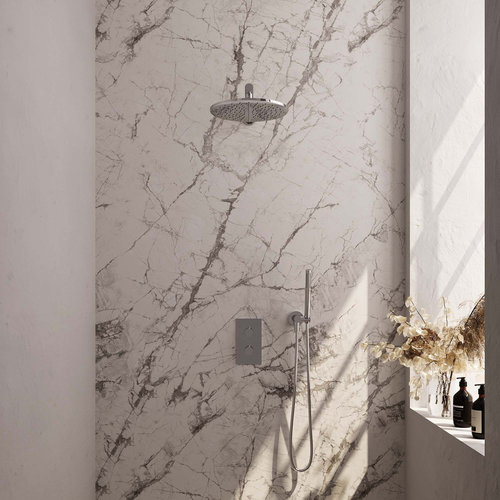 Inbouw Regendouche Set Brauer Chrome Edition Wanduitloop Ronde Hoofddouche 30 cm 