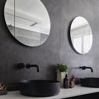 Badkamerspiegel Rond Martens & Meijer Calvo op Aluminium Frame (alle maten)