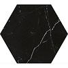 Hexagon Vloertegels Azulejo Carrara Black 22.5x25.9 cm (Prijs per m2)