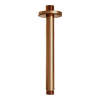 Thermostatisch Inbouwdoucheset Brauer Copper 20cm Hoofddouche Plafondarm 3 Standen Handdouche op Glijstang Koper
