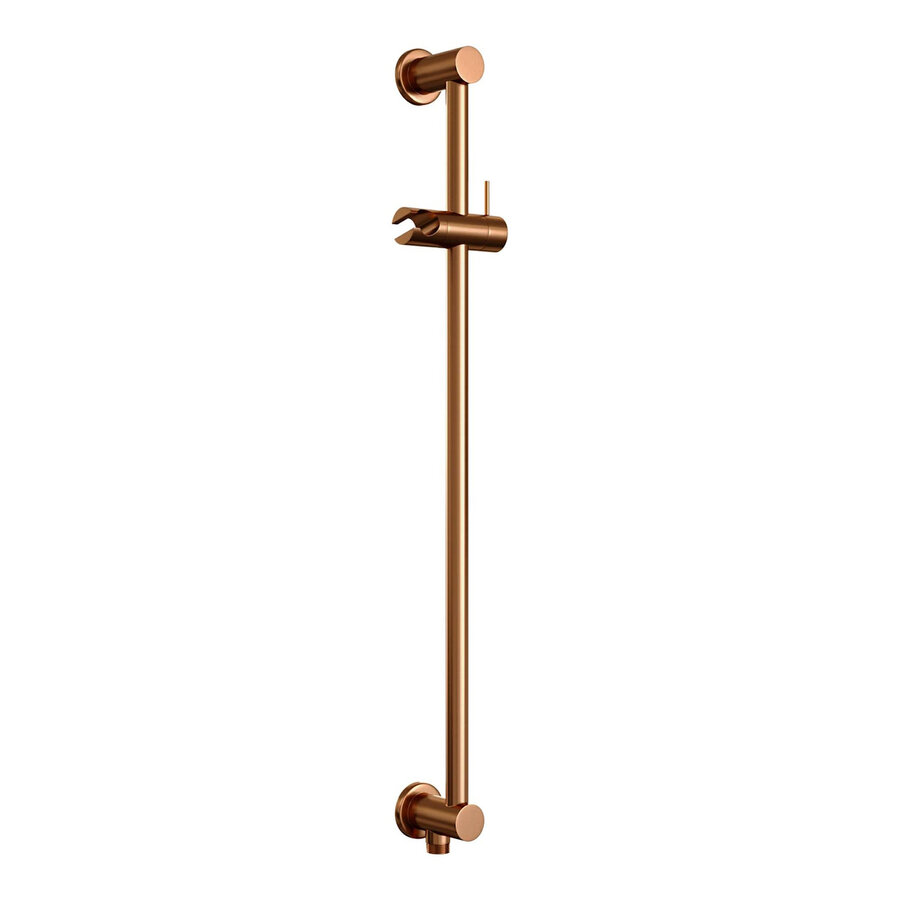 Thermostatisch Inbouwdoucheset Brauer Copper 20cm Hoofddouche Plafondarm 3 Standen Handdouche op Glijstang Koper