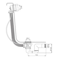 Luxe Badafvoer-inloopcombinatie Xenz Mat Wit (met vulcombinatie)