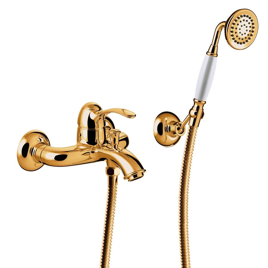 Badmengkraan Tres Clasic 1 Hendel Incl Handdouche en Doucheslang Goud