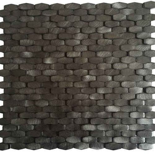 Mozaiek Tegels Dune Halley Hexagon 28.4x30 cm Gunmetal (Prijs per Matje) 