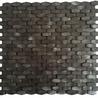 Mozaiek Tegels Dune Halley Hexagon 28.4x30 cm Gunmetal (Prijs Per Matje)