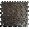 Dune Mozaiek Tegels Dune Reflections Hexagon 29x30.5 cm Gunmetal (Prijs Per Matje)