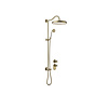 Tres Regendoucheset Tres Clasic Opbouw Incl. Handdouche Inbouw Douchethermostaat Verouderd Messing