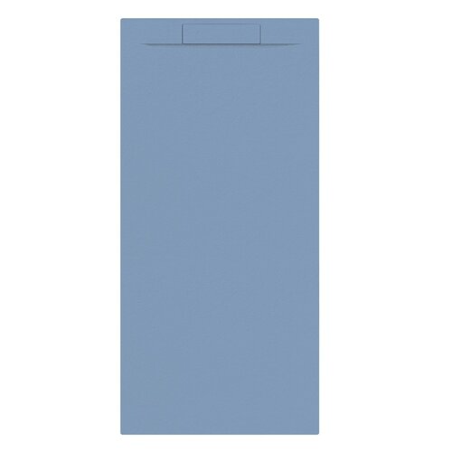 Douchebak + Sifon Allibert Rectangle 180x80 cm Mat Blauw Balt 