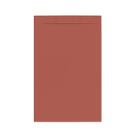 Douchebak + Sifon Allibert Rectangle 140x90 cm Mat Rood Terracotta