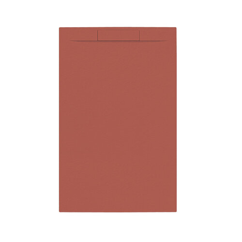 Douchebak + Sifon Allibert Rectangle 140x90 cm Mat Rood Terracotta 