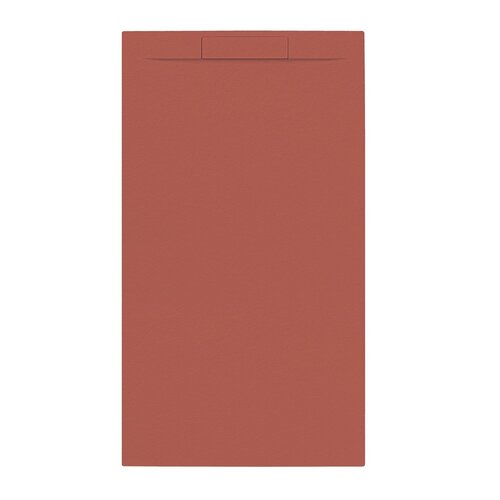 Douchebak + Sifon Allibert Rectangle 160x90 cm Mat Rood Terracotta 