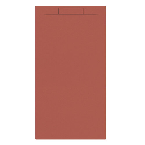 Douchebak + Sifon Allibert Rectangle 180x90 cm Mat Rood Terracotta 