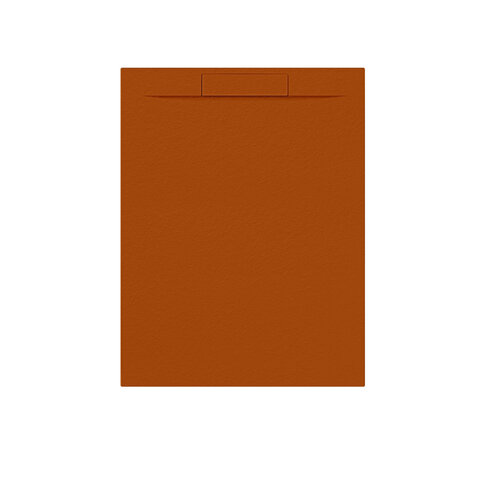 Douchebak + Sifon Allibert Rectangle 120x90 cm Satijn Koper Oranje 