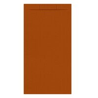Douchebak + Sifon Allibert Rectangle 180x90 cm Satijn Koper Oranje