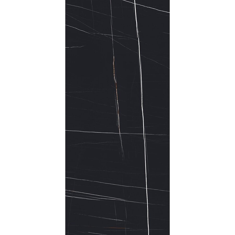 Vloer- en Wandtegel Energieker Ekxtreme 120x270 cm Glanzend Sahara Noir Black (Prijs per M2)