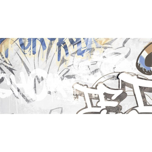 Wandtegels Energieker City Plaster Graffiti 60x120 cm Mat White (Prijs per M2) 