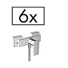 Hansgrohe Douchekraan Opbouw HansGrohe Vernis Shape Eengreeps Projecten 6 Stuks Chroom