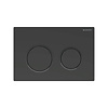 Geberit Drukplaat Geberit Omega 20 voor 2-toets Spoeling Zwarte Ringen Mat Zwart