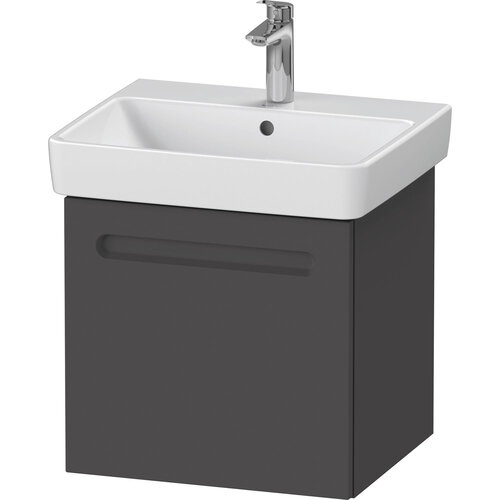 Wastafelkast  Duravit No.1 Met 1 Lade 49x42.6x47.8cm Met Geïntegreerde Greep Mat Grafiet 