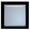 Sanicare Spiegel Sanicare Q-Mirrors 70x70 cm Vierkant Met Aan De Bovenkant & Onderzijde LED Warm White, Omlijsting Mat Zwart incl. ophangmateriaal Zonder Schakelaar