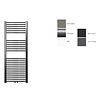 Sanicare Sanicare design radiator midden aansluiting recht 120 x 45 cm. Gunmetal