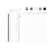 Radiator Sanicare Snode Met Wifi 172 x 60 cm Wit Met Thermostaat Chroom