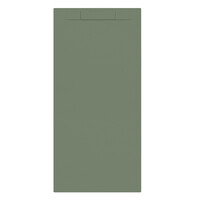 Douchebak + Sifon Allibert Rectangle 180x90 cm Eucalyptus Groen