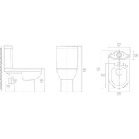 Duoblok VM Cobra Compleet Staand Toilet (PK) Met Softclose Zitting en Spoelbak