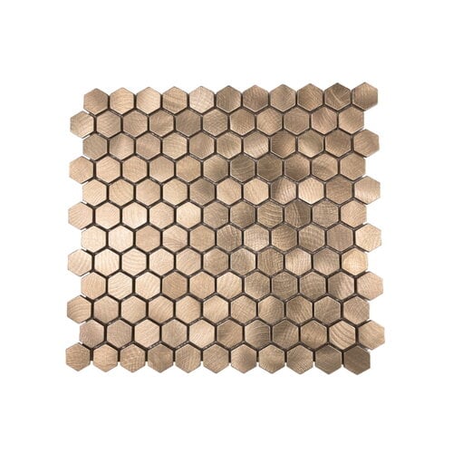 Mozaiek Tegels Dune Reflections Hexagon 29x30.5 cm Koper (Prijs per Matje) 