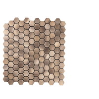 Mozaiek Tegels Dune Reflections Hexagon 29x30.5 cm Koper (Prijs per Matje)