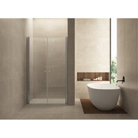 Wiesbaden dubbele pendeldeur in nis 900x2000 6mm NANO glas