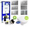 Geberit UP320 Toiletset 54 Villeroy & Boch O.Novo DirectFlush Compact Met Bril En Drukplaat