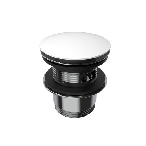 Pop Up Waste Bad Arcqua 1 1/2 Met Overloop Mat Wit 