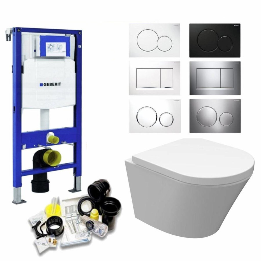 UP320 Toiletset 37 Vesta Junior Rimless 47cm Met Bril En Drukplaat