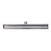 RVS douchegoot+flens met tegelrooster 70x7