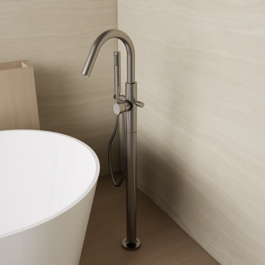 Vrijstaande Badkraan Boss & Wessing Cemal Thermostatisch Geborsteld Staal